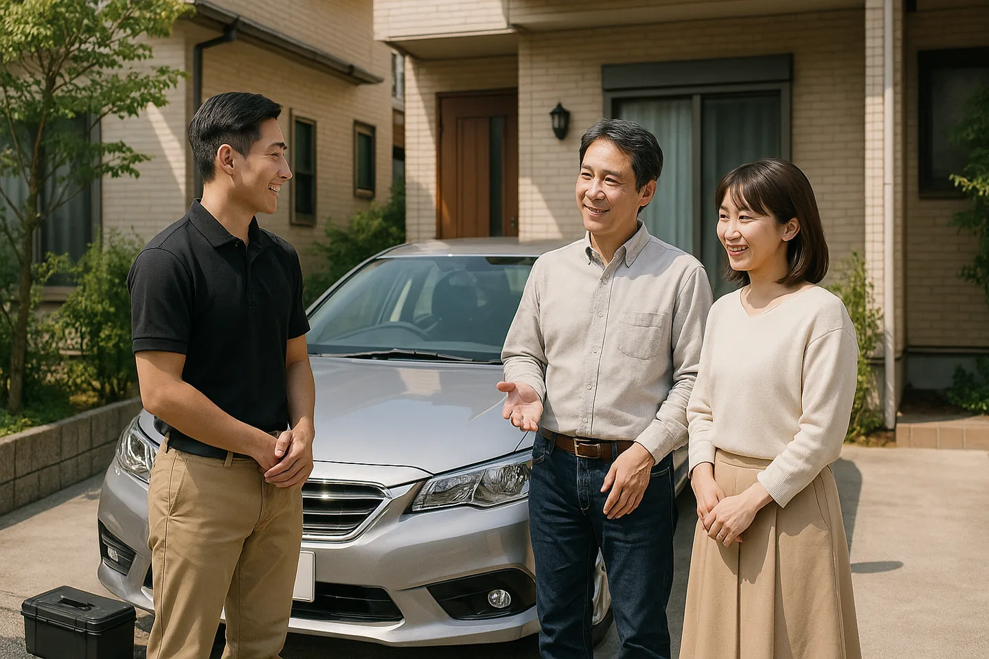 車の相談の様子